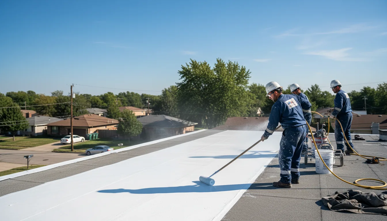 Commercial roof coating in Ladoga, IN near me